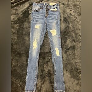 Skinny jeans as is size one, free with purchase over $45